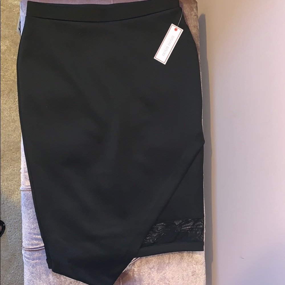 Bisou Bisou black pencil skirt